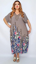 Платье Romeo Life RL1268 d.beige - делук
