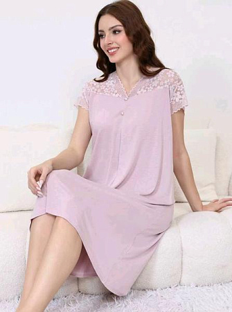 Ночнушка Romeo Life 70390 pink - делук