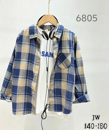 Рубашка Flong 6805 blue - делук