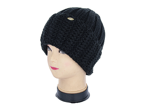 Шапка Angelica LW002-4 на флісі black - делук