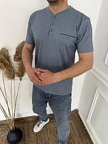 Футболка Nik 56294 grey - делук