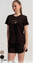 Пижама Trikotag 511039 brown - делук