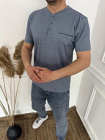 Футболка Nik 56294 grey - делук
