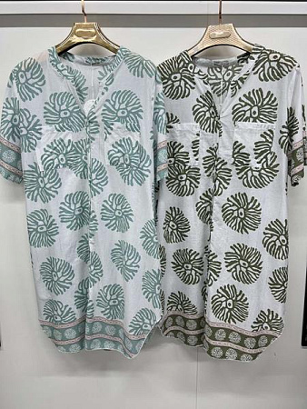 Рубашка Style Nadezhda 0135 khaki - делук