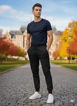 Штаны Спорт Moranny MR511 black - делук