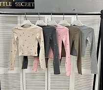 Топ Little Secret 500387 khaki - делук
