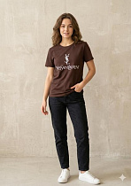 Футболка Newe 2350 brown - делук