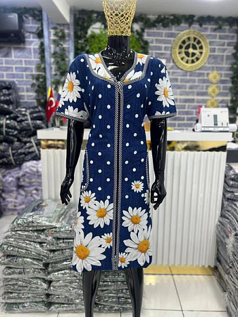 Халат Cotpark 5982 navy - делук