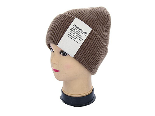 Шапка Angelica Кашемір 002-1 brown - делук