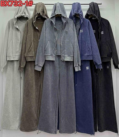 Костюм Спорт Шаолинь 7321 d.grey - делук