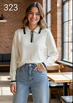 Свитер Met&March 323 white - делук