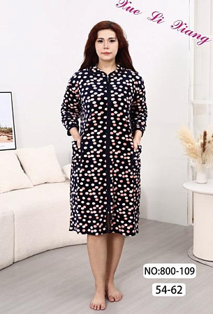 Халат Anion 800-109 black - делук