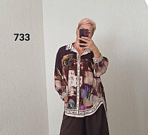 Рубашка Fsn 733 brown - делук