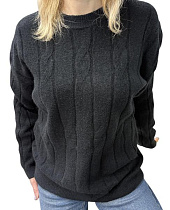 Свитер Elena&Vika 25413 black - делук