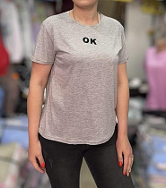 Футболка Levisha 25075 grey - делук