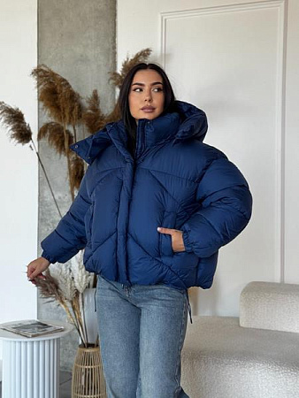 Пуховик Trend 2543 blue - делук