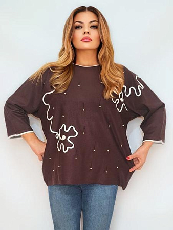 Свитер Romeo Life RL953-1 brown - делук