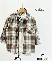 Рубашка Flong 6822 brown - делук