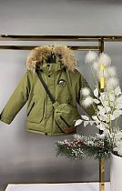 Куртка Delfinka B508 khaki - делук