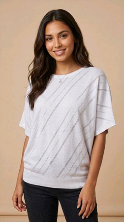 Футболка Julia JL1302 white - делук