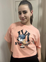 Футболка Moda School M492 peach - делук