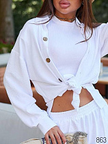 Рубашка Loren 863 white - делук