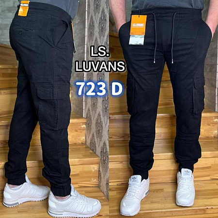 Джинсы Ls Longfey 723D black - делук