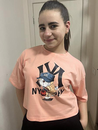 Футболка Moda School M492 peach - делук