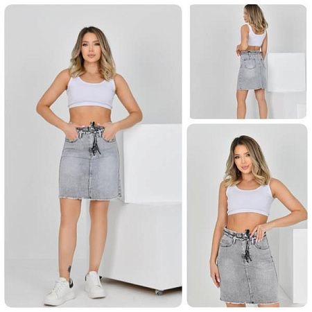 Юбка Lady N 830 grey - делук