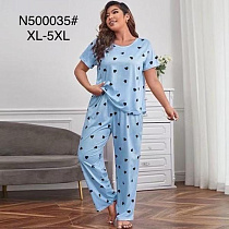 Пижама Brilliant B500035 l.blue - делук