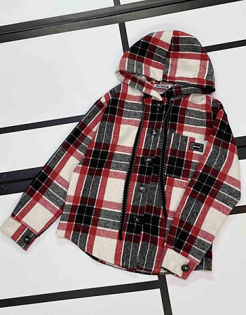 Рубашка Kosmy K198 red-black - делук