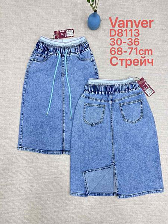 Юбка Vanver D8113 l.blue - делук
