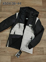 Куртка Jiher 504 black-l.grey - делук