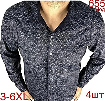 Рубашка Надийка ND1287-655 black - делук