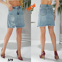 Юбка Liana Denim 379 l.blue - делук