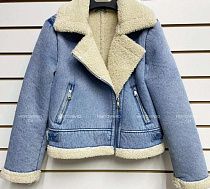 Дубленка Yafeier 801 l.blue - делук