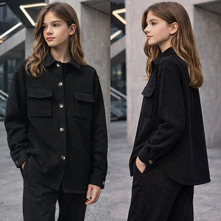 Рубашка Karolina KR429 black - делук