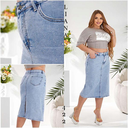 Юбка Liana Denim 422 l.blue - делук