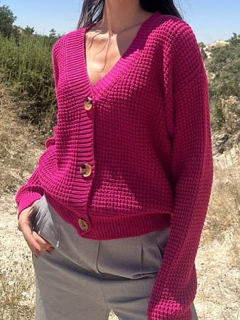 Кардиган Liza Brend 009 crimson - делук