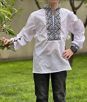 Вышиванка Nik 55963 white - делук