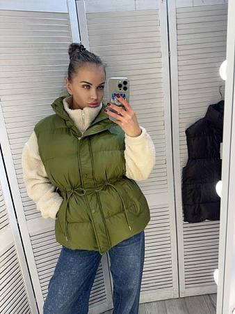 Жилетка Style Nadezhda 8036 green - делук