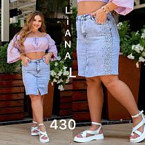 Юбка Liana Denim 430-1 l.blue - делук