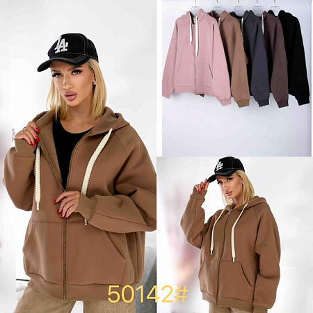 Кофта Спорт Jjf 50142 l.brown - делук