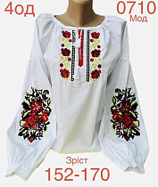 Вышиванка Надийка ND862-0710 white - делук