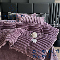 Постіль велюрова Шарпей 4 см 004-87-4-21 purple - делук
