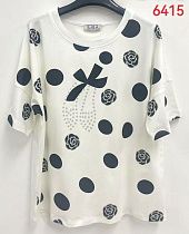 Футболка Lida 6415 white - делук