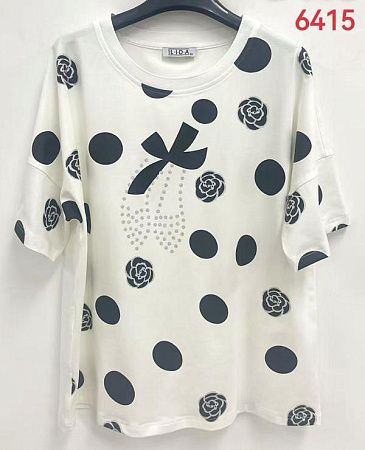 Футболка Lida 6415 white - делук