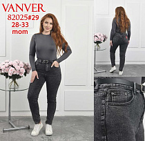 Джинсы Vanver 82025 black - делук