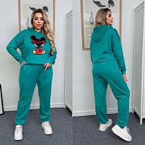 Костюм Спорт Modnulya 7847-1 green - делук