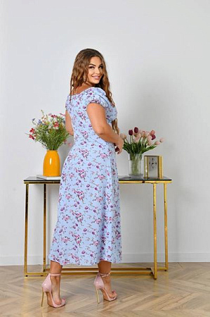 Платье Arina 2465-1 l.blue - делук
